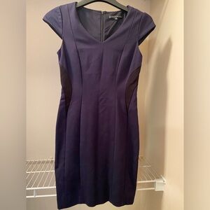 Navy and black Antonio Melani fully lined dress with cap sleeves  size 2